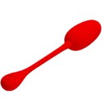 PRETTY LOVE - KNUCKER HUEVO VIBRADOR RECARGABLE ROJO - Imagen 2