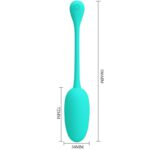 PRETTY LOVE - KNUCKER HUEVO VIBRADOR RECARGABLE VERDE AGUA - Imagen 6