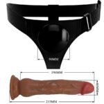 PRETTY LOVE - KYTON HARNESS BRIEFS UNIVERSAL CON DILDO SQUIRTING 19 CM MULATO - Imagen 7