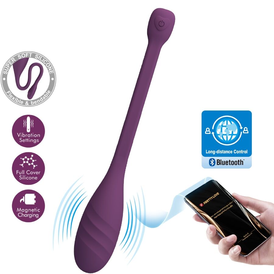 Imagen del artículo erótico PRETTY LOVE - LEVIATHAN VIBRADOR CONTROLADO POR APP MORADO de PRETTY LOVE SMART en la sección JUGUETES BIENESTAR |Vibradores|Vibradores con APP de Millenial Sexshop.