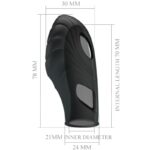 PRETTY LOVE - LICH VIBRADOR DE DEDO SILICONA NEGRO - Imagen 7