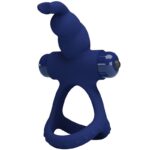 Imagen del artículo erótico PRETTY LOVE - LUCHITO DOBLE ANILLO VIBRADOR RABBIT AZUL de PRETTY LOVE MALE en la sección JUGUETES BIENESTAR |Juguetes para Hombres|Accesorios para el pene|Anillos Pene|Anillos con Vibración de Millenial Sexshop.
