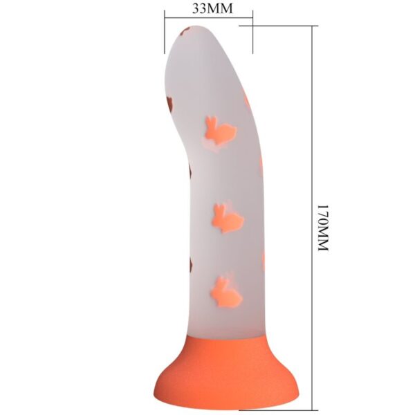 Imagen del artículo erótico PRETTY LOVE - MAGICAL NIGHTFALL DILDO SIN VIBRACIÓN LUMINOSO NARANJA de PRETTY LOVE FLIRTATION en la sección JUGUETES BIENESTAR |Dildos sin Vibración de Millenial Sexshop.