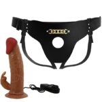 PRETTY LOVE - MARION HARNESS BRIEFS UNIVERSAL CON DILDO VIBRACIÓN 19 CM MULATO - Imagen 5