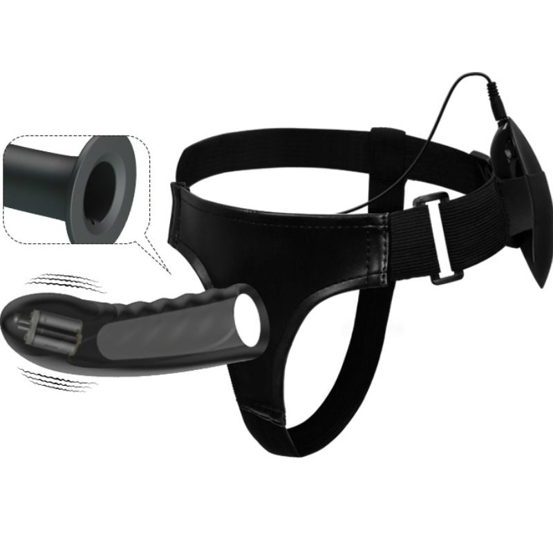 Imagen del artículo erótico PRETTY LOVE - MARVIN STRAP ON CON VIBRACIÓN Y DILDO HUECO de PRETTY LOVE en la sección JUGUETES BIENESTAR |Vibradores|Vibradores control remoto de Millenial Sexshop.