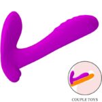 PRETTY LOVE - MASAJEADOR & VIBRADOR 12 VIBRACIONES CONTROL REMOTO MORADO - Imagen 3
