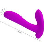 PRETTY LOVE - MASAJEADOR & VIBRADOR 12 VIBRACIONES CONTROL REMOTO MORADO - Imagen 6