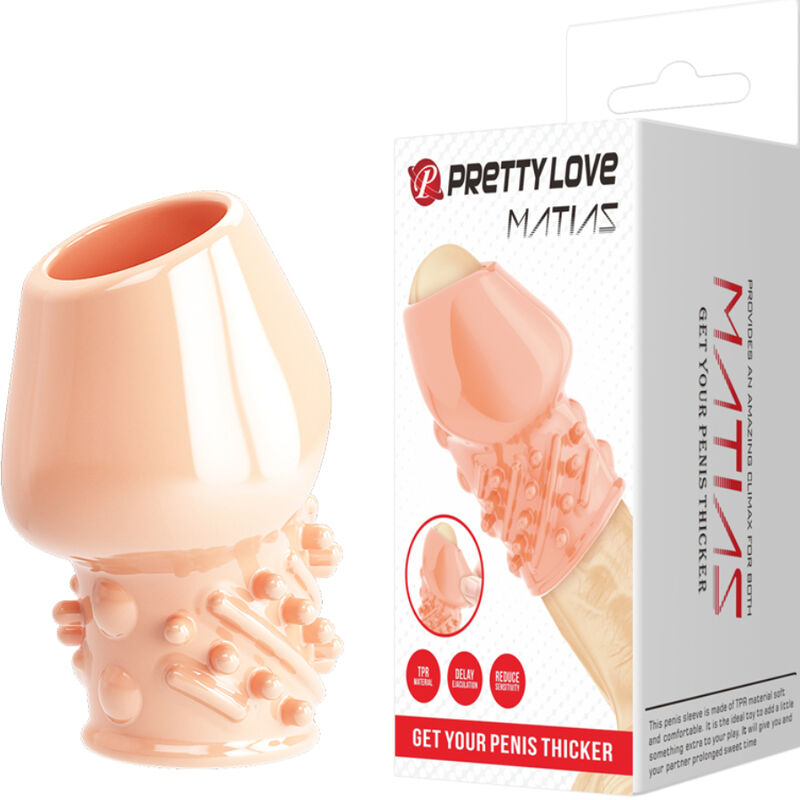 Imagen del artículo erótico PRETTY LOVE - MATIAS ENGROSADOR PENE NATURAL de PRETTY LOVE MALE en la sección JUGUETES BIENESTAR |Juguetes para Hombres|Accesorios para el pene|Fundas Pene sin extensión de Millenial Sexshop.