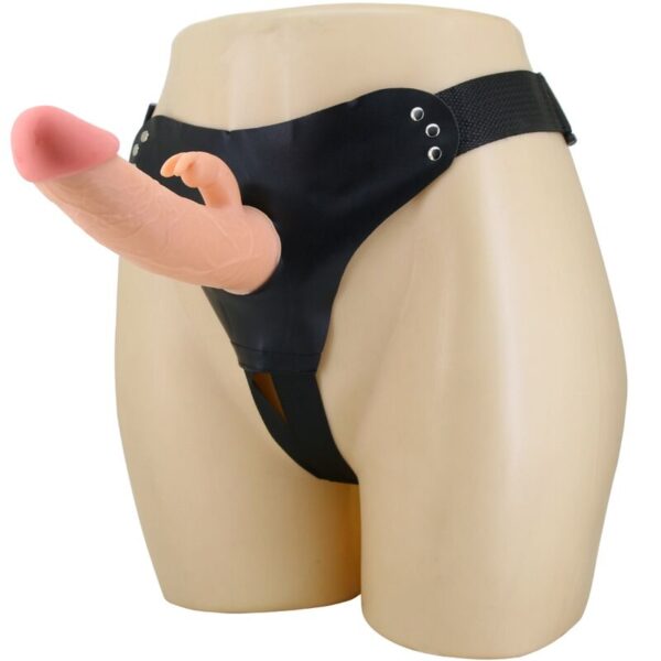 Imagen del artículo erótico PRETTY LOVE - MAVIS HARNESS BRIEFS UNIVERSAL CON DILDO 19 CM NATURAL de PRETTY LOVE en la sección JUGUETES BIENESTAR |Arneses|Arneses sin Vibración de Millenial Sexshop.