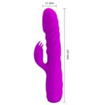 PRETTY LOVE - MELANIE VIBRADOR CONEJO RECARGABLE MORADO - Imagen 5
