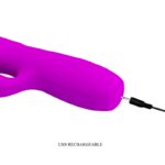 PRETTY LOVE - MELANIE VIBRADOR CONEJO RECARGABLE MORADO - Imagen 7