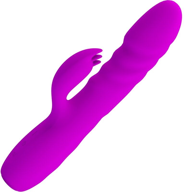 Imagen del artículo erótico PRETTY LOVE - MELANIE VIBRADOR CONEJO RECARGABLE MORADO de PRETTY LOVE FLIRTATION en la sección JUGUETES BIENESTAR |Vibradores|Vibradores Rabbit de Millenial Sexshop.