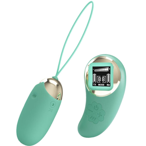 Imagen del artículo erótico PRETTY LOVE - MINA HUEVO VIBRADOR CONTROL REMOTO VERDE de PRETTY LOVE LED en la sección JUGUETES BIENESTAR |Juguetes para Mujeres|Estimuladores|Huevos vibradores de Millenial Sexshop.