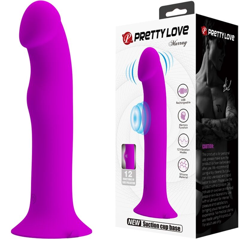 Imagen del artículo erótico PRETTY LOVE - MURRAY VIBRADOR Y ESTIMULADOR PUNTO G MORADO de PRETTY LOVE FLIRTATION en la sección JUGUETES BIENESTAR |Vibradores|Vibradores Punto G de Millenial Sexshop.