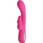 PRETTY LOVE - NOVAK VIBRADOR RABBIT 12 VIBRACIONES ROSA - Imagen 3