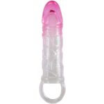 PRETTY LOVE - ODES FUNDA REALÍSTICA ALARGADORA DE 2 CM PARA PENE ROSA - Imagen 2