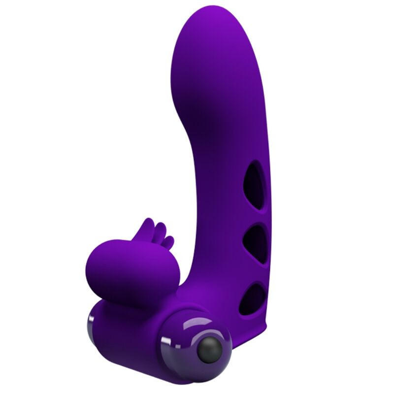 Imagen del artículo erótico PRETTY LOVE - ORLANDO FUNDA DE DEDO VIBRADOR MORADO de PRETTY LOVE MALE en la sección JUGUETES BIENESTAR |Juguetes para Hombres|Accesorios para el pene|Fundas Pene sin extensión de Millenial Sexshop.