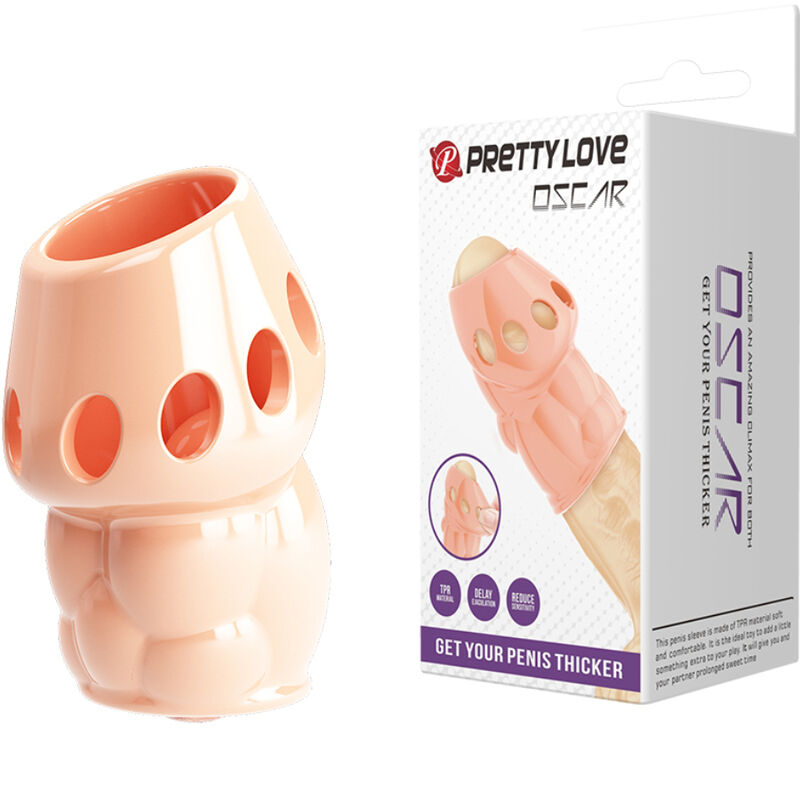 Imagen del artículo erótico PRETTY LOVE - OSCAR ENGROSADOR PENE NATURAL de PRETTY LOVE MALE en la sección JUGUETES BIENESTAR |Juguetes para Hombres|Accesorios para el pene|Fundas Pene sin extensión de Millenial Sexshop.