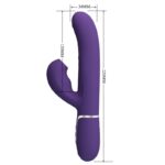 PRETTY LOVE - PERLITA VIBRADOR PUNTO G 3 EN 1 MULTIFUNCIÓN MORADO - Imagen 8