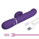 PRETTY LOVE - PERLITA VIBRADOR PUNTO G 3 EN 1 MULTIFUNCIÓN MORADO - Imagen 10