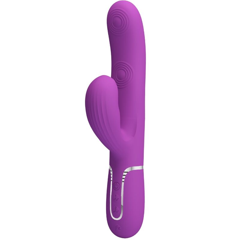 Imagen del artículo erótico PRETTY LOVE - PERLITA VIBRADOR RABBIT MULTIFUNCIÓN 3 EN 1 MORADO de PRETTY LOVE en la sección JUGUETES BIENESTAR |Vibradores|Vibradores Rabbit de Millenial Sexshop.