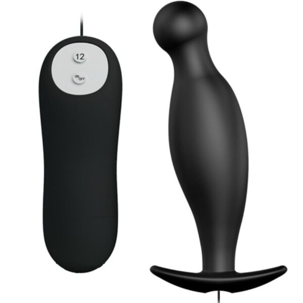 Imagen del artículo erótico PRETTY LOVE - PLUG ANAL SILICONA 12 MODOS VIBRACIÓN NEGRO de PRETTY LOVE en la sección JUGUETES BIENESTAR |Anal|Plugs Anales de Millenial Sexshop.