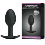 Imagen del artículo erótico PRETTY LOVE - PLUG ANAL SILICONA 6.5 CM NEGRO de PRETTY LOVE BOTTOM en la sección JUGUETES BIENESTAR |Anal|Plugs Anales de Millenial Sexshop.
