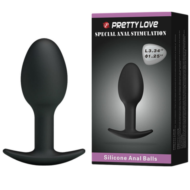 Imagen del artículo erótico PRETTY LOVE - PLUG ANAL SILICONA 6.5 CM NEGRO de PRETTY LOVE BOTTOM en la sección JUGUETES BIENESTAR |Anal|Plugs Anales de Millenial Sexshop.