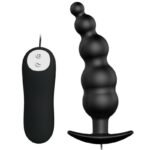 Imagen del artículo erótico PRETTY LOVE - PLUG ANAL SILICONA ESTIMULACIÓN EXTRA Y 12 MODOS VIBRACIÓN NEGRO CONTROL REMOTO de PRETTY LOVE BOTTOM en la sección JUGUETES BIENESTAR |Anal|Vibradores Anales de Millenial Sexshop.