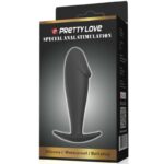 PRETTY LOVE - PLUG ANAL SILICONA FORMA PENE NEGRO - Imagen 6