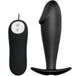 Imagen del artículo erótico PRETTY LOVE - PLUG ANAL SILICONA FORMA PENE Y 12 MODOS VIBRACIÓN NEGRO de PRETTY LOVE BOTTOM en la sección JUGUETES BIENESTAR |Anal|Vibradores Anales de Millenial Sexshop.