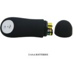 PRETTY LOVE - PLUG ANAL SILICONA FORMA PENE Y 12 MODOS VIBRACIÓN NEGRO - Imagen 6