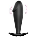 PRETTY LOVE - PLUG ANAL SILICONA FORMA PENE Y 12 MODOS VIBRACIÓN NEGRO - Imagen 9