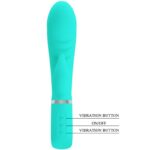 PRETTY LOVE - PRESCOTT VIBRADOR PUNTO G MULTIFUNCIÓN VERDE AGUA - Imagen 6