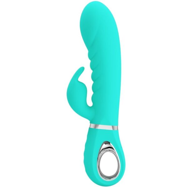 Imagen del artículo erótico PRETTY LOVE - PRESCOTT VIBRADOR PUNTO G MULTIFUNCIÓN VERDE AGUA de PRETTY LOVE FLIRTATION en la sección JUGUETES BIENESTAR |Vibradores|Vibradores Punto G de Millenial Sexshop.