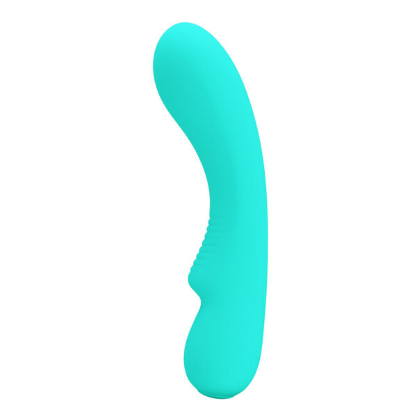 Imagen del artículo erótico PRETTY LOVE - PRESCOTT VIBRADOR RECARGABLE VERDE AGUA de PRETTY LOVE SMART en la sección JUGUETES BIENESTAR |Vibradores|Vibradores Punto G de Millenial Sexshop.