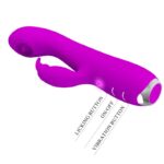 PRETTY LOVE - RACHEL VIBRADOR RECARGABLE CON ONDAS ESTIMULADORAS MORADO - Imagen 6