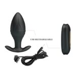 PRETTY LOVE - REGINA PLUG ANAL VIBRADOR RECARGABLE NEGRO - Imagen 10
