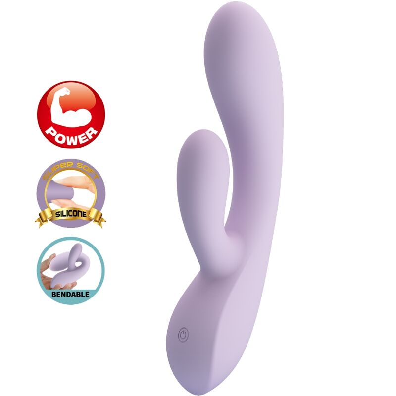 Imagen del artículo erótico PRETTY LOVE - ROSOLYN VIBRADOR RABBIT 10 VIBRACIONES MORADO de PRETTY LOVE en la sección JUGUETES BIENESTAR |Vibradores|Vibradores Rabbit de Millenial Sexshop.