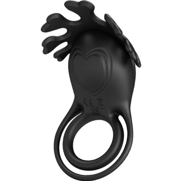 Imagen del artículo erótico PRETTY LOVE - RUBEN ANILLO VIBRADOR 7 VIBRACIONES SILICONA NEGRO de PRETTY LOVE MALE en la sección JUGUETES BIENESTAR |Arneses|Arneses con Vibración de Millenial Sexshop.