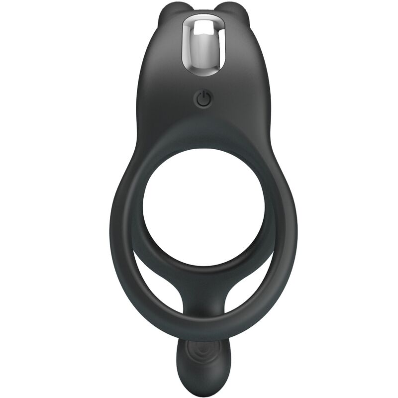 PRETTY LOVE - SETH DOBLE ANILLO VIBRADOR RABBIT 7 VIBRACIONES NEGRO-MillenialSexshop-PRETTY LOVE Imagen del artículo erótico PRETTY LOVE - SETH DOBLE ANILLO VIBRADOR RABBIT 7 VIBRACIONES NEGRO de PRETTY LOVE en la sección JUGUETES BIENESTAR |Juguetes para Hombres|Accesorios para el pene|Anillos Pene|Anillos con Vibración de Millenial Sexshop.