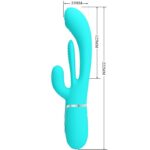 PRETTY LOVE - SHANIA TRIPLE VIBRADOR RABBIT MULTIFUNCIÓN 3 EN 1 - Imagen 7