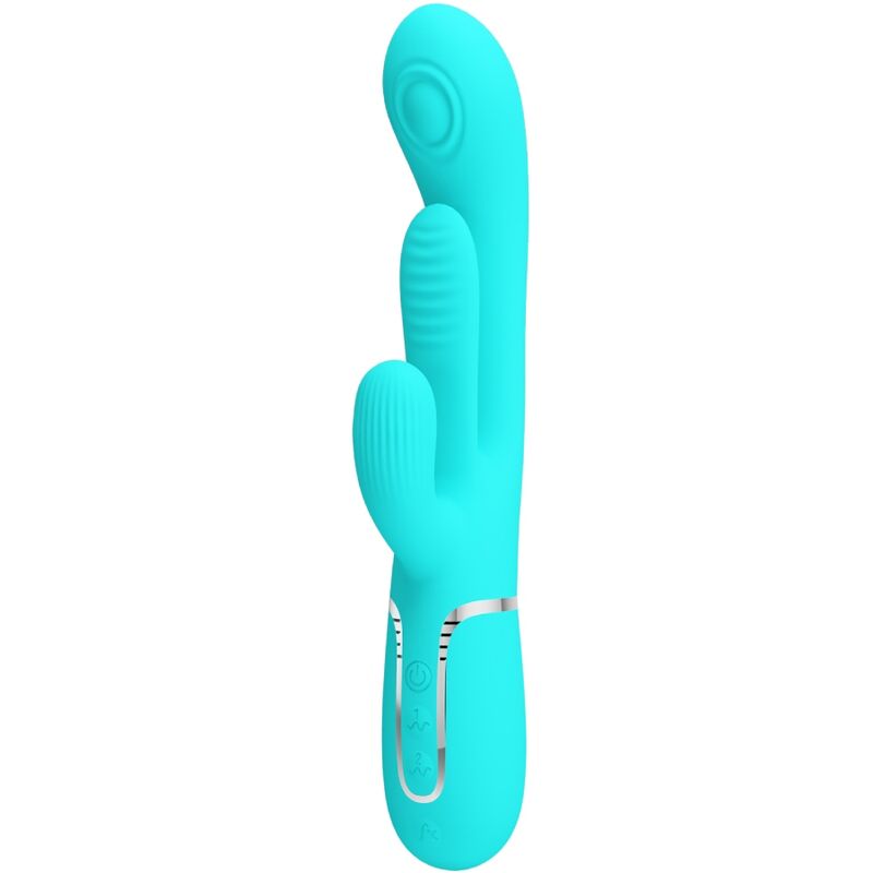 Imagen del artículo erótico PRETTY LOVE - SHANIA TRIPLE VIBRADOR RABBIT MULTIFUNCIÓN 3 EN 1 de PRETTY LOVE en la sección JUGUETES BIENESTAR |Vibradores|Vibradores Rabbit de Millenial Sexshop.