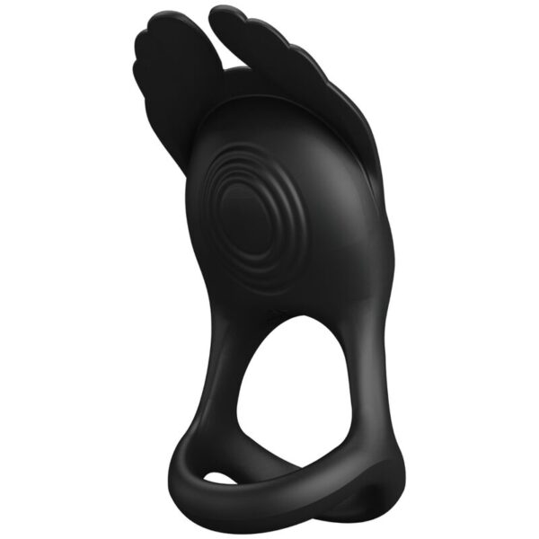 Imagen del artículo erótico PRETTY LOVE - SILAS ANILLO VIBRADOR 7 VIBRACIONES SILICONA NEGRO de PRETTY LOVE MALE en la sección JUGUETES BIENESTAR |Juguetes para Hombres|Accesorios para el pene|Anillos Pene|Anillos con Vibración de Millenial Sexshop.