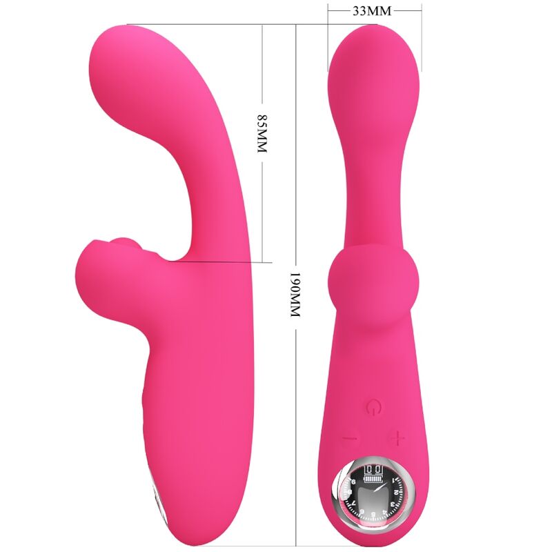 Imagen del artículo erótico PRETTY LOVE - SKYLAR VIBRADOR ESTIMULADOR ROSA de PRETTY LOVE FLIRTATION en la sección JUGUETES BIENESTAR |Vibradores|Vibradores Rabbit de Millenial Sexshop.