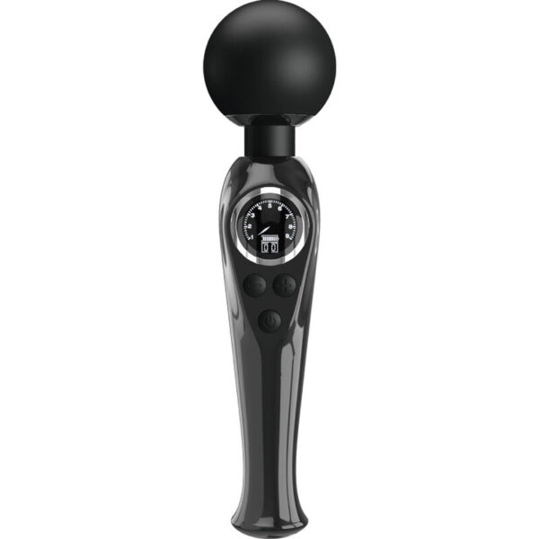 Imagen del artículo erótico PRETTY LOVE - SKYLER VIBRADOR WAND NEGRO de PRETTY LOVE LED en la sección JUGUETES BIENESTAR |Vibradores|Vibrador WAND de Millenial Sexshop.