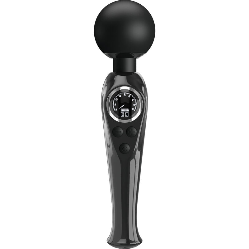 Imagen del artículo erótico PRETTY LOVE - SKYLER VIBRADOR WAND NEGRO de PRETTY LOVE LED en la sección JUGUETES BIENESTAR |Vibradores|Vibrador WAND de Millenial Sexshop.