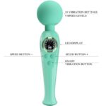 PRETTY LOVE - SKYLER VIBRADOR WAND VERDE - Imagen 7