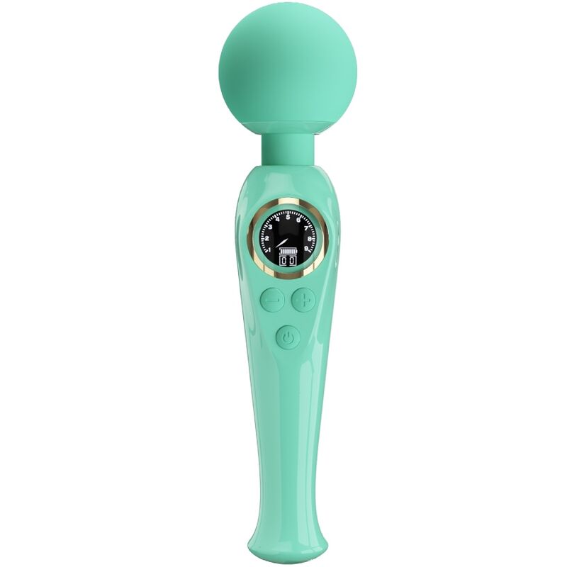 PRETTY LOVE - SKYLER VIBRADOR WAND VERDE-MillenialSexshop-PRETTY LOVE LED Imagen del artículo erótico PRETTY LOVE - SKYLER VIBRADOR WAND VERDE de PRETTY LOVE LED en la sección JUGUETES BIENESTAR |Vibradores|Vibrador WAND de Millenial Sexshop.