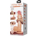 PRETTY LOVE - SLIDING SKIN SERIES DILDO REALÍSTICO CON VENTOSA PIEL DESLIZANTE CONTROL REMOTO  NATURAL 21.8 CM - Imagen 2